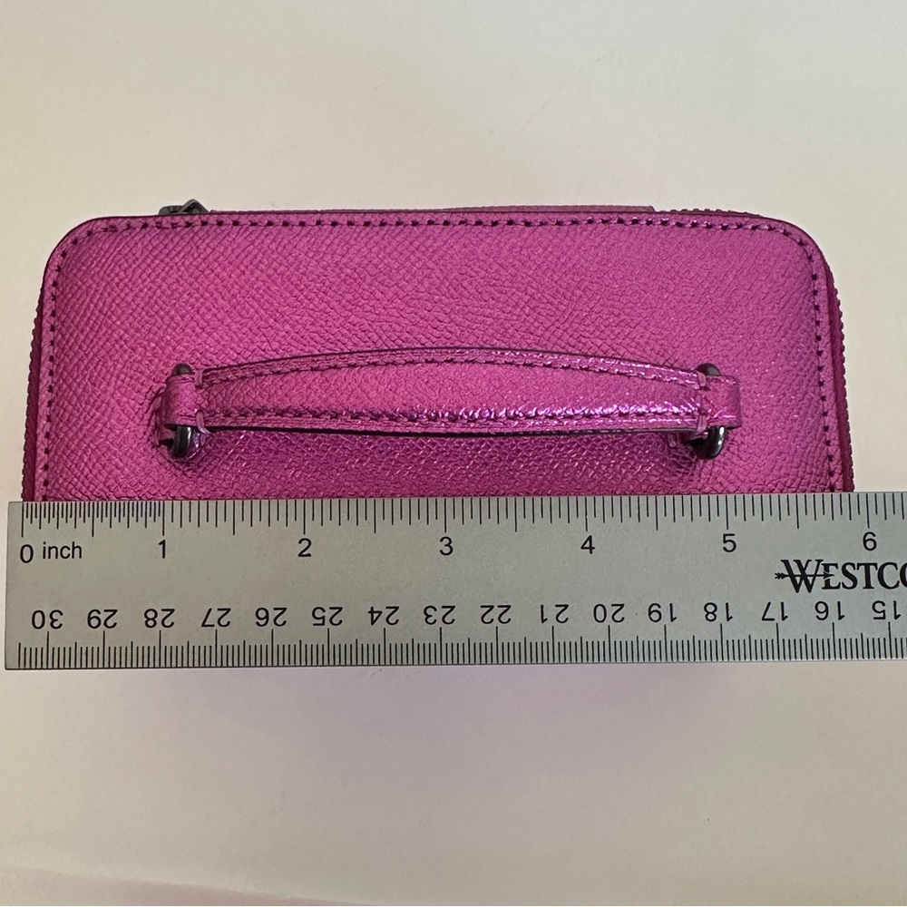 Coach Vanity Case Handled Zip Jewelry Travel Box Metallic Pink - Picture 14 of 16